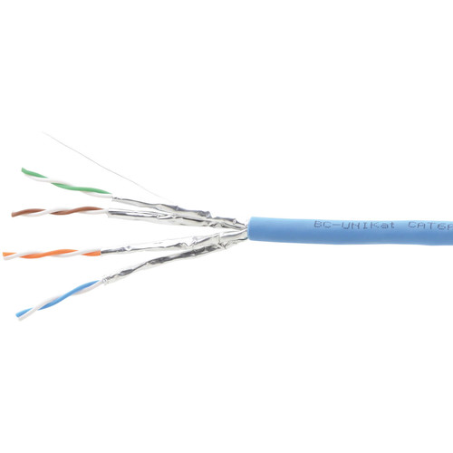 Kramer BC-UNIKAT 4-Pair 23-AWG Cat 6a U/FTP Video & LAN Cable (328' Blue)
