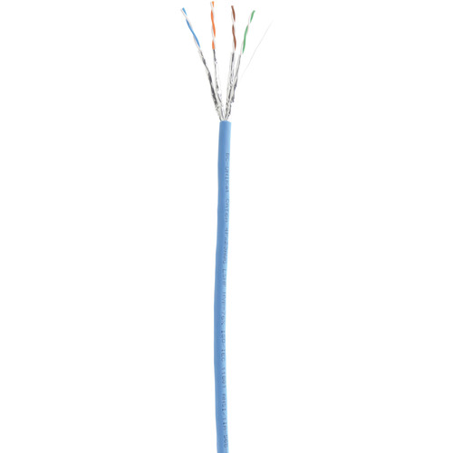 Kramer BC-UNIKAT 4-Pair 23-AWG Cat 6a U/FTP Video & LAN Cable (1640' Blue)