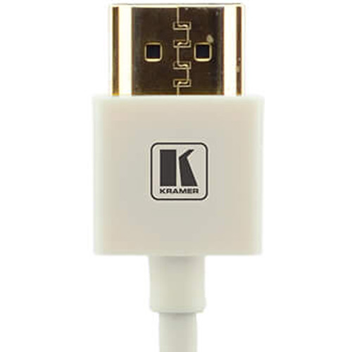 Kramer C-HM/HM/PICO/WH-10 Ultra-Slim Flexible High-Speed HDMI Cable with Ethernet (White 10')