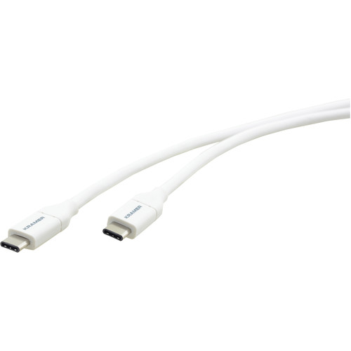Kramer USB-C to USB-C 3.2 Gen 2 Male Cable (3' White)