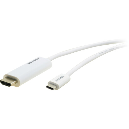 Kramer USB Type-C Male to HDMI Male Cable (White 15')