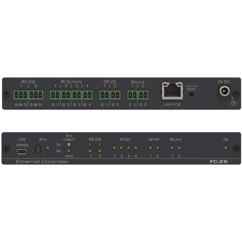 Kramer 10-Port Serial IR GPI/O and Relay PoE Control Gateway