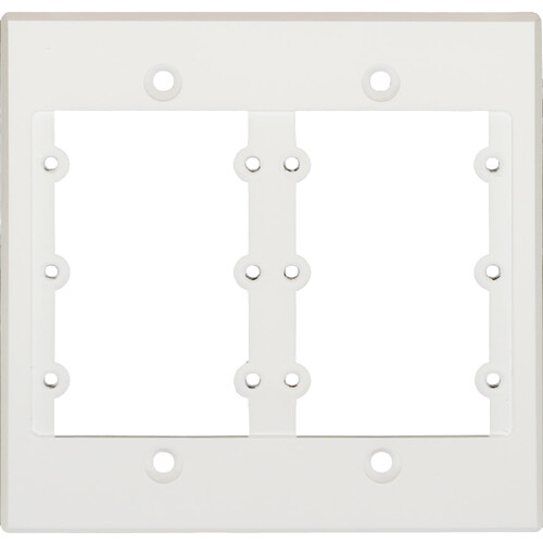 Kramer Two-Gang Frame for Wall Plate Inserts (White)