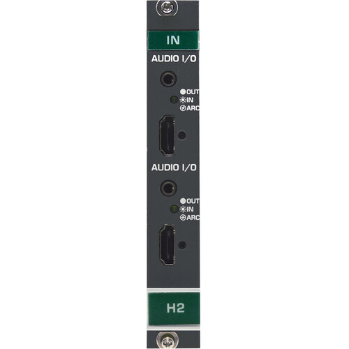 Kramer 2-Channel 4K HDR HDMI Input Card with Selectable Embedded De-Embedded or ARC Analog Audio