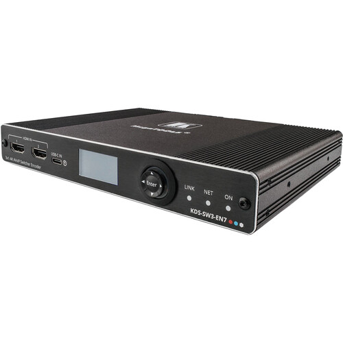 Kramer KDS-SW3-EN7 AVoIP Auto-Switch Encoder with USB-C and Two HDMI Inputs