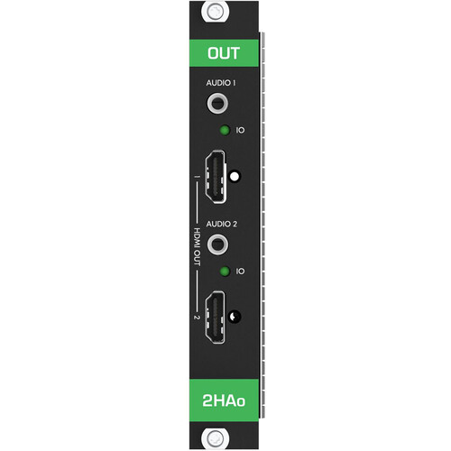Kramer 2-Port 4K60 4:4:4 HDMI Modular Output Card with Analog Audio