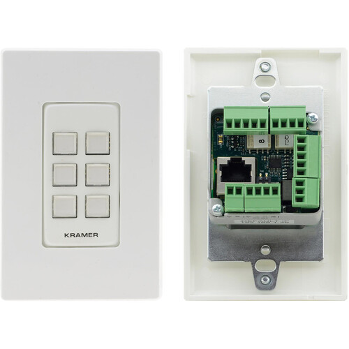 Kramer 6-Button Ethernet and KNET 1-Gang Control Keypad PoE