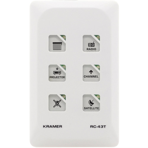 Kramer RC43T 6Button Auxiliary Control Panel RC43T B&H