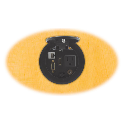 Kramer RTBUS-11 Round Table Mount Multi-Connection Solution (Silver)