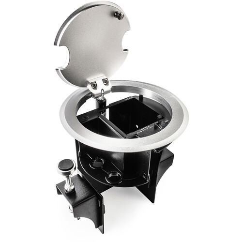 Kramer RTBUS-27XL Round Table Connection Bus for Power Socket and Cable Pass-Throughs (Black)