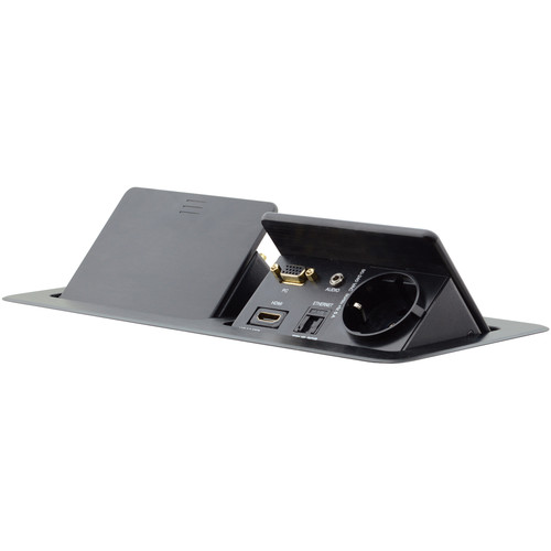 Kramer Dual Pop Up Table Mount Multi Connecti TBUS 202XL B B H