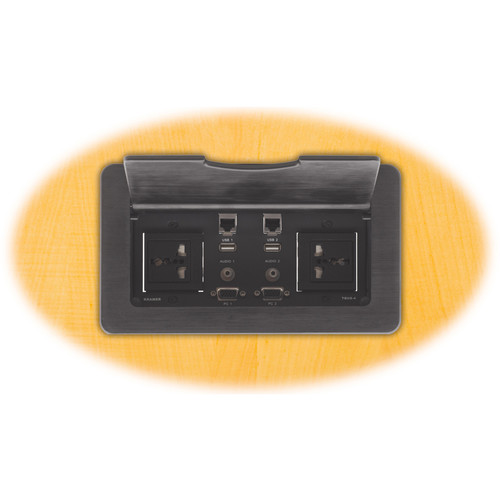 Kramer TBUS-4xl Table Mount Modular Multi-Connection Solution (Black)