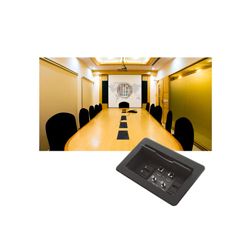 Kramer TBUS-6xl Table Mount Modular Multi-Connection Solution (Black)