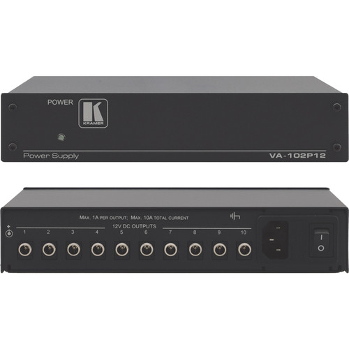 Kramer VA-102P12 10-Output 12 VDC Power Supply