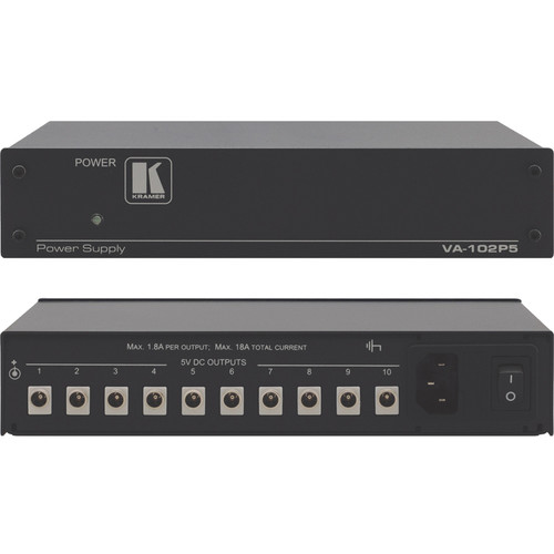 Kramer VA-102P5 10-Output 5 VDC Power Supply