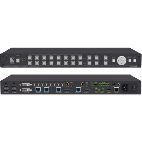 Kramer 8-Input Presentation Matrix Switcher/Scaler with Seamless Video Cuts and 4K30 Output Support