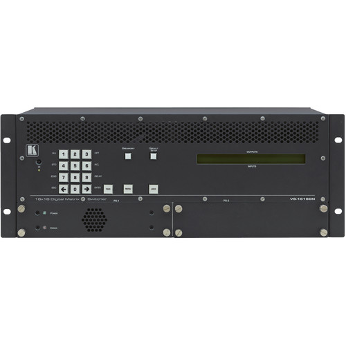 Kramer 2 x 2 to 16 x 16 Modular 4K60 4:2:0 Multi-Format Managed Digital Matrix Switcher Chassis