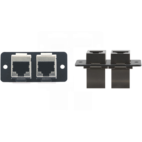 Kramer Dual RJ-45 Wall Plate Insert (Gray)