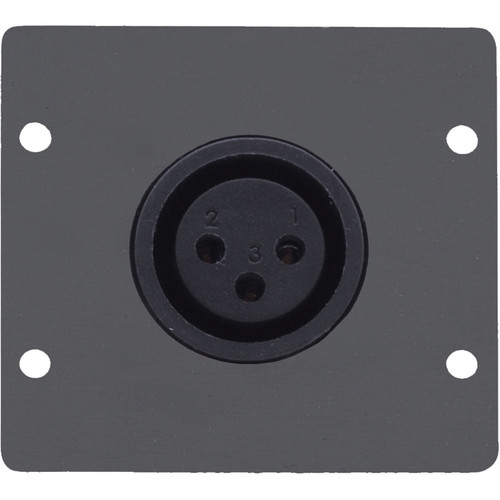 Kramer Three-Pin XLR Female Wall Plate Insert (Gray)