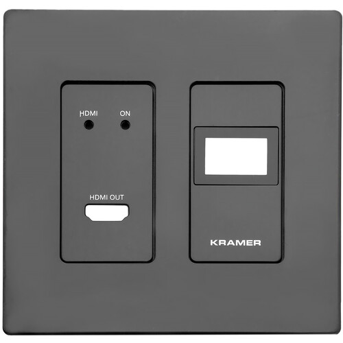 Kramer WP-DEC7 US PANEL SET Frame & Faceplate Set for WP-DEC7 US Wall Plate (Black)