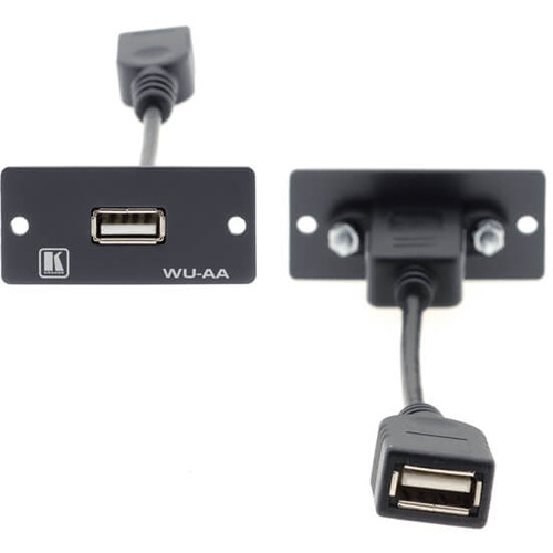 Kramer USB Pigtail Wall Plate Insert (White)