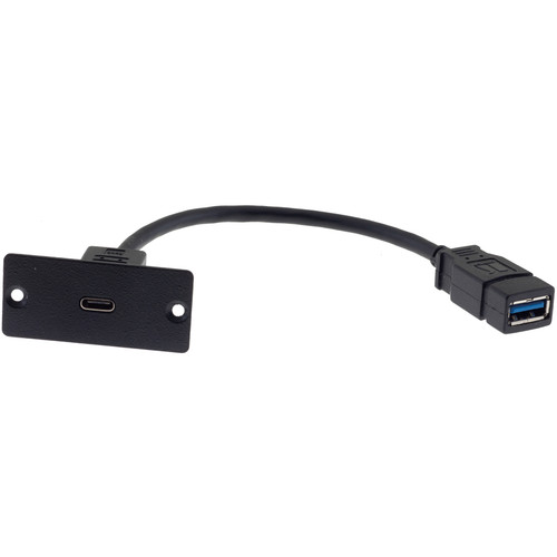 Kramer USB-C Single Wall Plate Insert (Black)