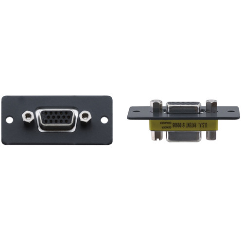 Kramer 15-Pin Sub-D HD Female to 15-Pin Sub-D HD Female Wall Plate Insert (Gray)