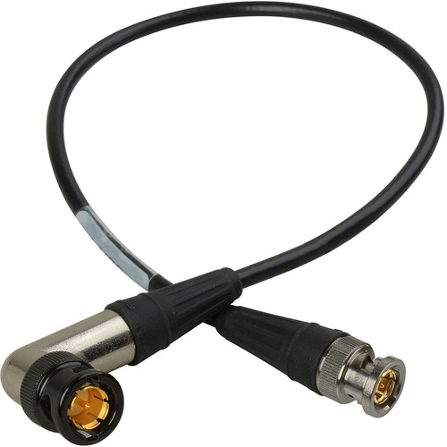 Laird Digital Cinema BNC Straight to BNC Right Angle HD-SDI Sub-Mini RG59 Cable (Belden 1855A 6')