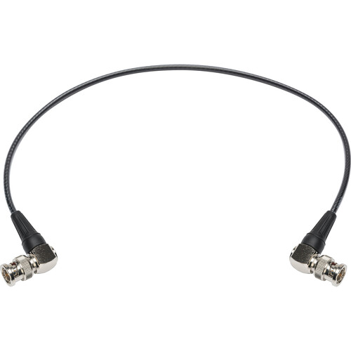 Laird Digital Cinema Mini-RG59 12G-SDI/4K UHD Right-Angle BNC to Right-Angle BNC Cable (Black 3')
