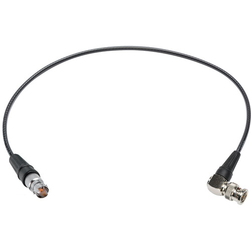 Laird Digital Cinema Mini-RG59 12G-SDI/4K UHD BNC Female to Right Angle BNC Male Single Link Cable (Black 18