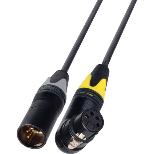 Laird Digital Cinema 4-Pin XLR-M to 4-Pin XLR-F Right-Angle Power Cable for AJA Ki Pro Mini (18