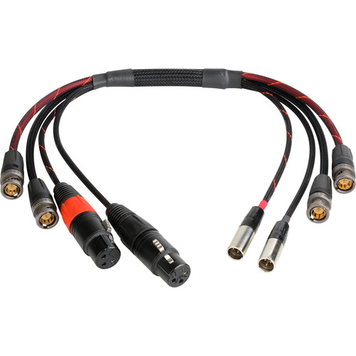 Laird Digital Cinema Multi-Channel 6G SDI Coax & Audio Interface Cable for BlackMagic Video Assist Monitor (18