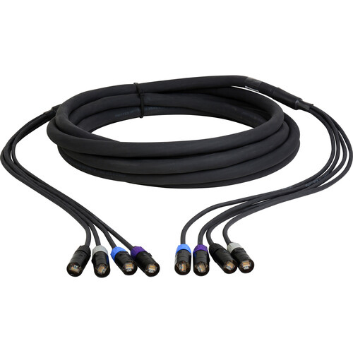 Laird Digital Cinema 4-Channel Neutrik etherCON Cat 5e Tactical Ethernet Snake (75')