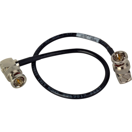 Laird Digital Cinema Single-Channel 6G-2K HD-SDI Viewfinder Cable with Right Angle BNC Connectors for AJA CION Camera (14