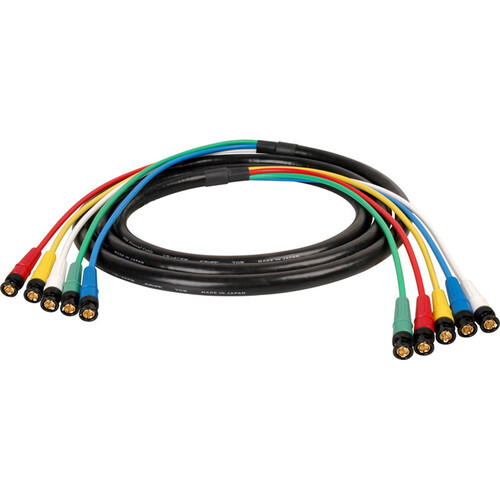 Laird Digital Cinema Canare V5-4CFB RG59 5-Channel 3G-SDI BNC Video Snake Cable (100')