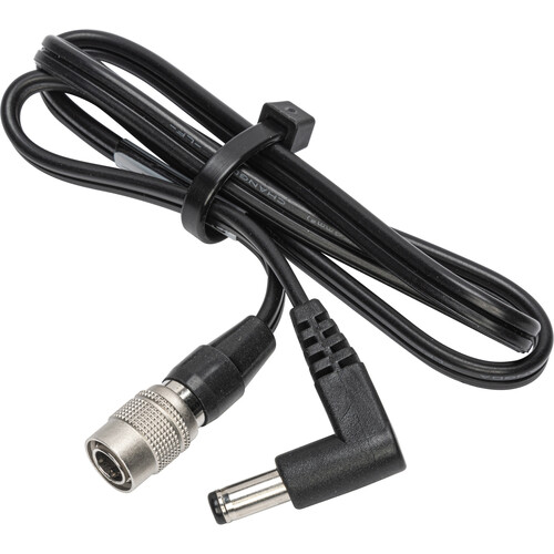 Laird Digital Cinema Hirose HR10A 4-Pin Male to 2.1mm Right Angle DC Output Power Cable (1')