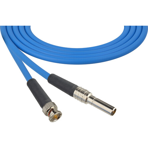 Laird Digital Cinema Mid-Size Video Patch Plug Male to BNC Video Patch Cable (3' Blue)