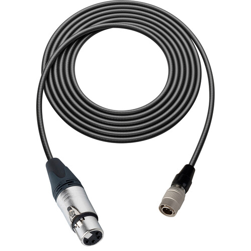 Laird Digital Cinema 4-Pin XLR Female to Hirose 4-Pin Male DC Out Power Cable for Professional Cameras (10')