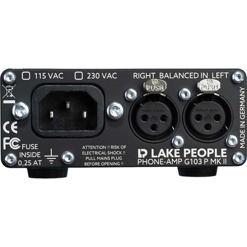 LAKE PEOPLE G103-P MKII 2-Channel Headphone Amp (Broadcast Version)