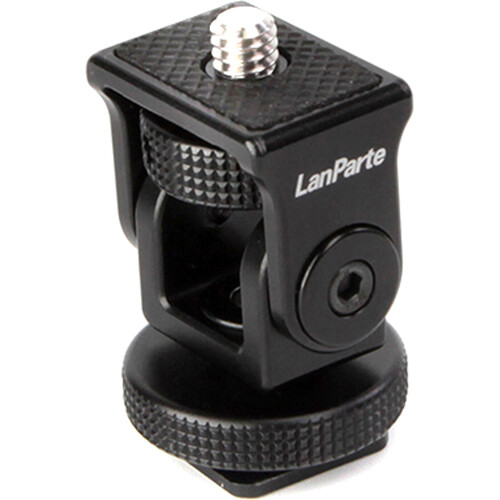 LanParte Monitor Rotation Bracket with Cold Shoe Mount