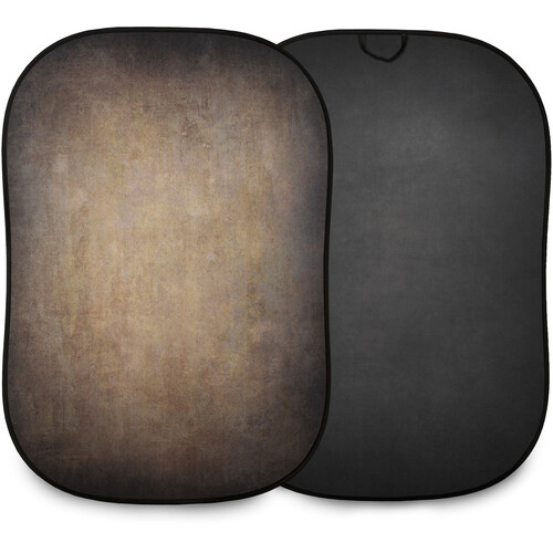 Manfrotto Vintage Collapsible Background (Walnut/Pewter 5 x 7')