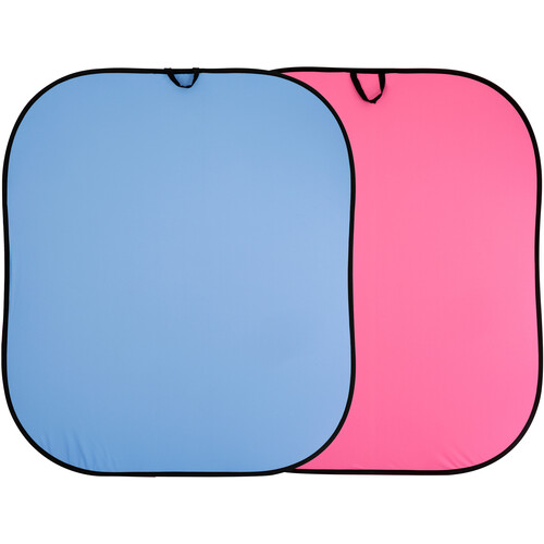 Manfrotto Collapsible Reversible Background (Blue/Pink 6 x 7')