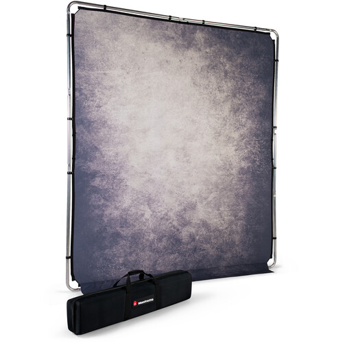 Manfrotto EzyFrame Vintage Background Kit 6.5 x 7.5' (Smoke)