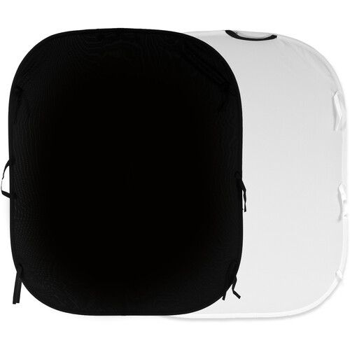 Manfrotto Collapsible Reversible Background (Black/White 5 x 6')