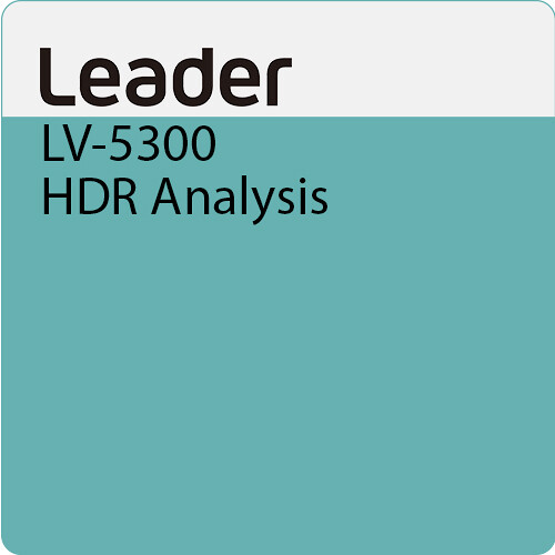 Leader SER23 HDR for LV5300 Series Waveform Monitors