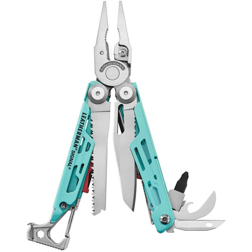 Leatherman Signal Multi-Tool (Aqua Silver&nbspClamshell Packaging)