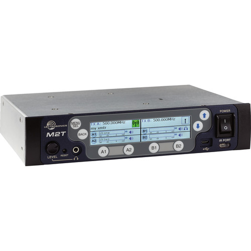 Lectrosonics M2T IEM Digital Half-Rack Transmitter with Dante (470 to 608 MHz)
