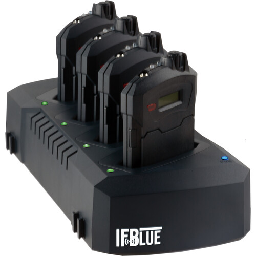 Lectrosonics Four IFBR1C IFB Receiver Kit with Charging Dock (VHF: 174 to 216 MHz)