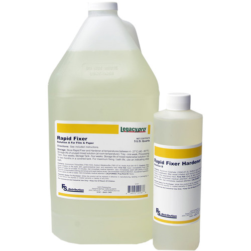 Legacy Pro Liquid Rapid Fixer with Hardener for Black & White Film and Paper (Makes 5 gal)