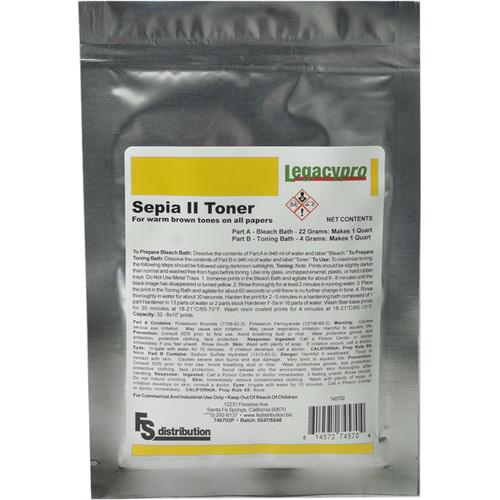 Legacy Pro Sepia Toner Powder for Black and White Prints